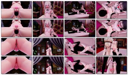 淫集院 笹 ネコメイド ルエカちゃんサキュバスメイド メリノちゃんと騎乗位