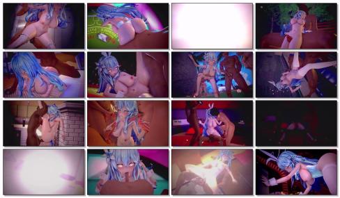 天平キツネ 雪花ラミィと秘密のおまんこファンサービス