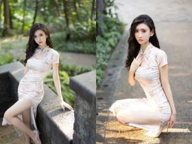 秀人網 章芃芃九頭身大美女 旗袍 情趣 微漏肥鮑大屁股