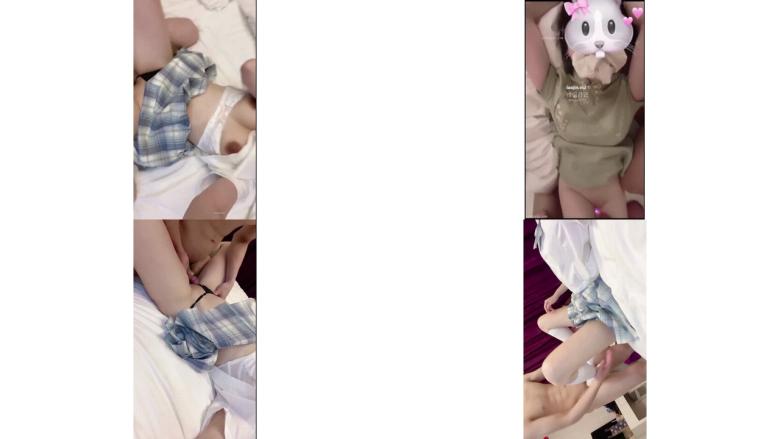 清新校园女神 云宝宝蓝色jk白丝 超嫩小骚逼干的淫水泛滥极品大长腿小姐姐站立后入 简直不要太舒服