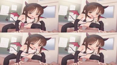 ぽるせりん うごイラ芽亜里ちゃん小悪魔