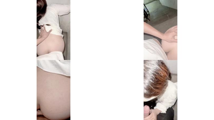 露出性爱家有萝莉女儿 - 带着闺女在楼梯间淫交 大龟头后入圆润的屁股发力 超爽包裹内射精液都滴在了地板上