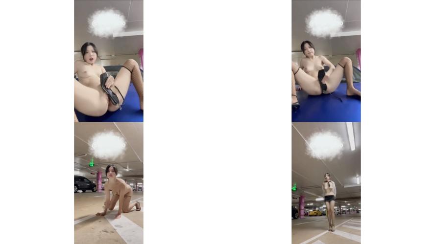 清纯美少女 · 今天帮爸爸修理硬件  下班后在花都停车场，找到爸爸的车，爬上车顶