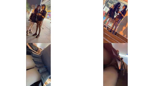 跟随偷窺jk漂亮小姐姐 黑絲白絲兩閨蜜一起抄了 白騷丁卡屁屁超誘惑