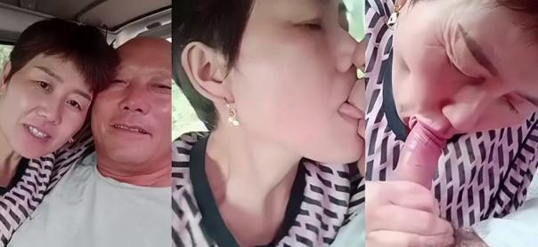 大爷带着大妈玩车震无套爆操 Chinese homemade video