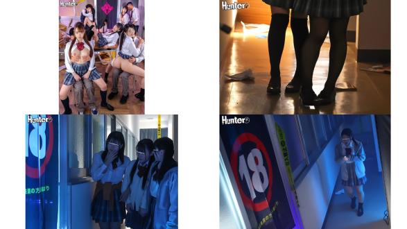 HUNTC-474 跨過18歲以下禁止進入的門簾就能隨時和慾求不滿的女學生啪啪啪18歲以下禁止進入的門簾後面有情色在沒有使用的舊校舍裡出現的18禁空間成了無聊透頂