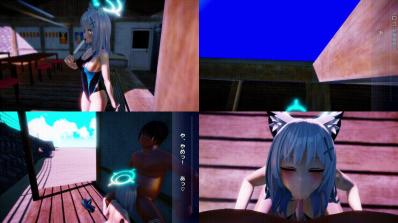 [玲萌] 水着シロコの身体をジロジロ見ていたら襲われておちんちんしゃぶられちゃうお話