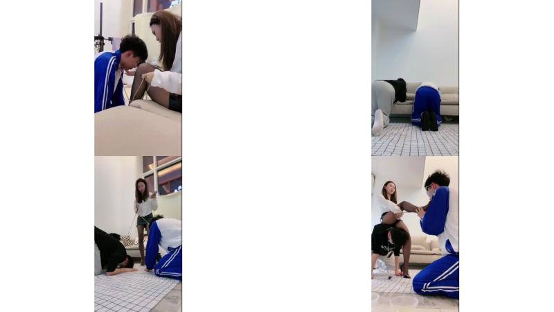 COS红绿灯真人调教 丝袜高跟美腿舔脚 坐脸视角 足交足控盯射榨精22