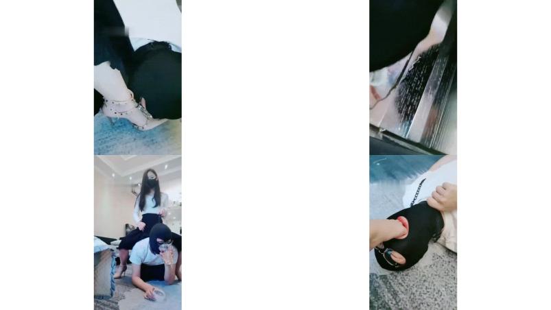 红绿灯调教 高跟皮靴御姐女神 圣水羞辱暴力踢裆41