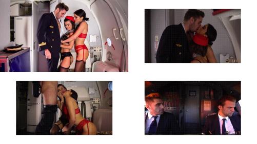 Jacobs Trapped By Two Hostesses During A Check-in