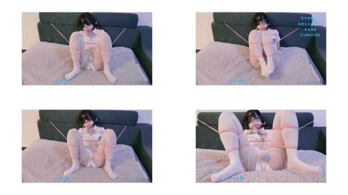 可爱萝莉被蒙眼，强制高潮，白丝小脚不停挣扎