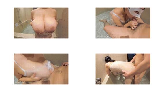 巨乳白絲熟女吃雞啪啪 在浴室撅着大肥屁屁被無套猛怼 騷叫不停 拔槍射了一屁屁