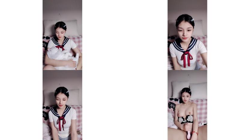 桃之妖妖 在宿舍就把欲望写脸上了！！司机大叔震惊了！！白虎馒头穴！！