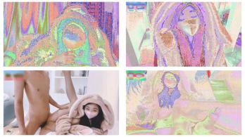 高校女大學生半推半就終于把清純女神給操了 校園女神清純靓麗的外表下有一顆淫蕩的心 嬌嫩小蜜穴淫水好多