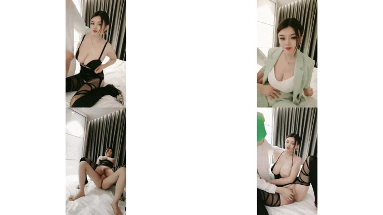 -36d巨乳御姐连体丝袜高跟鞋被两小哥轮流操，骑乘位豪乳晃动，后入爆操大肥臀1