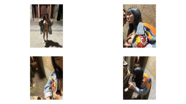 大奶美眉露天啪啪 吃一下 脱掉 巷子外面不停有人经过 就在路灯下操逼 实在牛逼