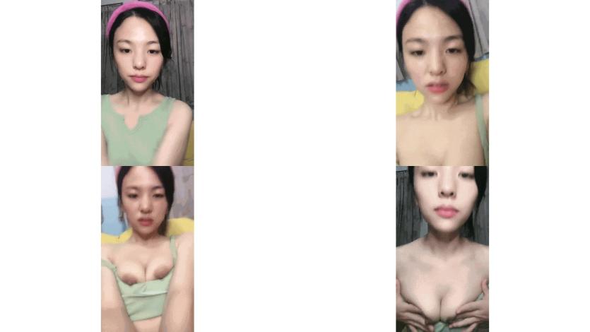 精品推薦，正宗學妹，小白甜妹05後美女，拿着口紅塗逼唇，顔值真能打，不用開美顔這姿色也夠了，楚楚動人小尤物