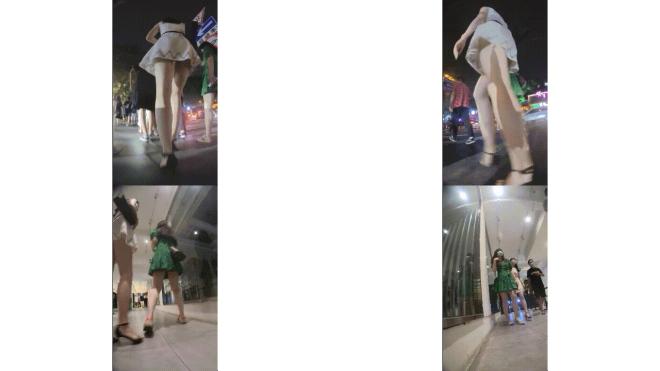 跟随抄底漂亮少妇 高跟短裙性感白骚丁 顺便把闺蜜也给抄了