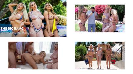 A naughty 4-some is fitting for bikini clad