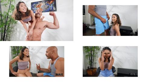 Tiny Amber Loves Big Guys