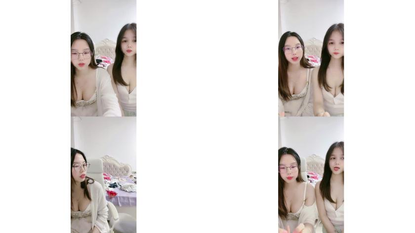 学生姐妹花_互摸 听指挥 蜜桃风情万种极品眼镜御姐，性感吊带丁字裤，3