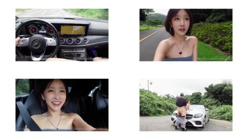 大奶美女sunwall 身材丰满大白天和男友开车来到风景秀丽的野外激情啪啪