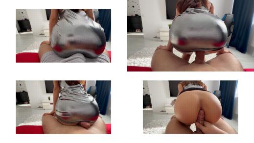 humping stepbrother's cock with my big Ass - A