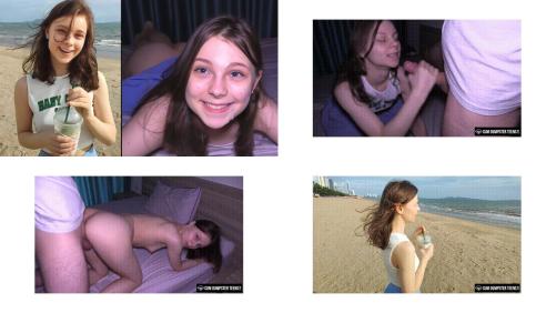 CumDumpsterTeens- cute teen HiYouth gets covered in cum!
