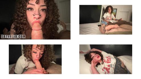 Baphi Babi - Tattooed Squirter Sucks and Fucks Cum Shot in Mouth