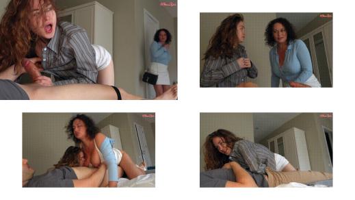 Kira, What the Fuck Is Going on_! StepMom Caught Her Girl Cheating and Joined Them for Threesome!