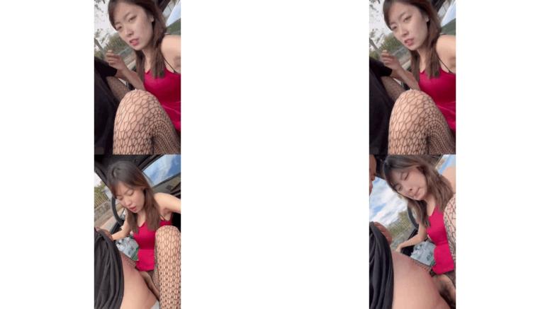 猎奇 户外后车厢车震，蓝天白云阳光明媚正是艹逼好时机，正面一顿狂艹