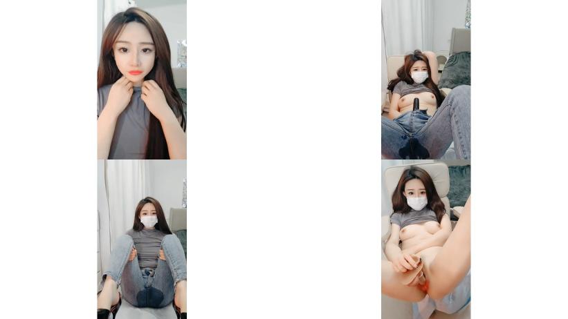 肤白貌美极品女神御姐的诱惑，牛仔裤里塞大黑牛淫水把衣服都湿透了，道具抽插跳蛋玩弄，高潮喷水，呻吟可射75