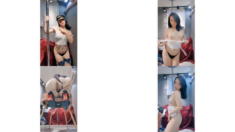 跳钢管舞的御姐少妇全程露脸丝袜高跟诱惑，脱衣艳舞嘴叼内裤好骚啊，揉奶玩逼特写展示，表情很骚精彩别错过89