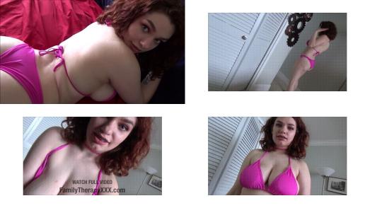 Sharing the Bed with Redhead Step Sis - Annabel Redd - Family Therapy - Alex Adams