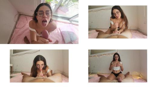 The stepsister couldn't resist the sight of a hard dick
