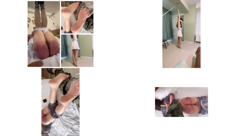 東北教皇 旗下女子 sm捆綁鞭打調教，小時候被打哭了是委屈，大了被打哭了是享受，女孩們紅彤彤的屁股 真凄慘45