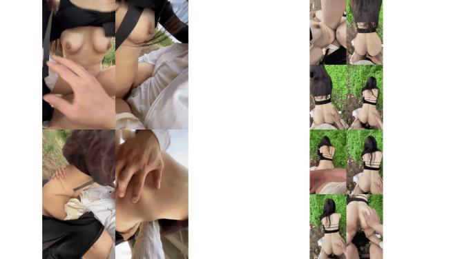 漂亮轻熟女 啊你轻点 身材苗条花香鸟语大白天来到野外激情啪啪上位骑乘自动打桩后入猛怼内射骚穴 紧张又刺激105