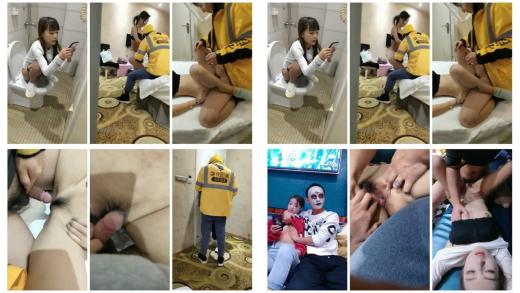 疯狂的零零后ktv专业户 点了个外卖让妹子勾引外卖小哥一边唱k一边操逼