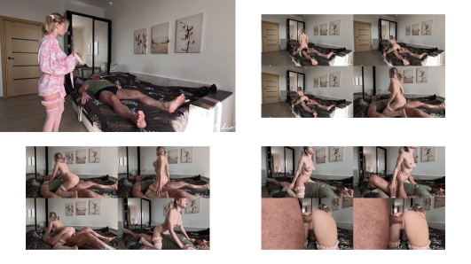 My stepdaughter rode my cock while I was relaxing