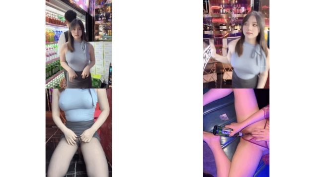 秀人網極品嬰兒肥 童顔巨乳嫩模豆瓣醬黑絲制服 ktv裏被揩油，用啤酒瓶插嫩穴，尺度無限大下面很緊 不敢太用力插99