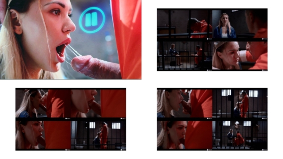 Blonde Secretary Facefucked in Prison - Working Girl Freeze Fucked by Stranger