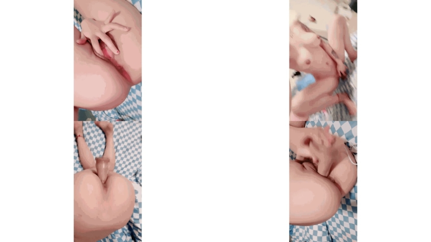 極品美乳花臂妹妹躺在床上很寂寞全裸手指扣騷穴，假屌騎坐猛插，快速抽插沖刺54