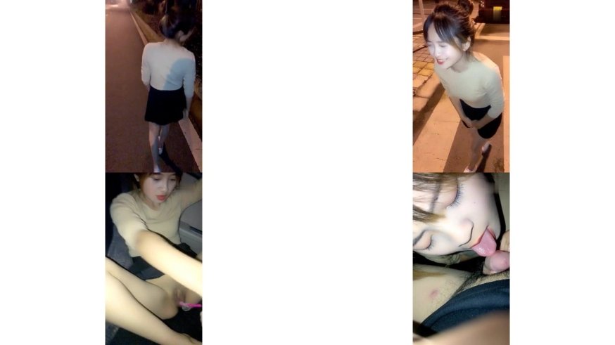颜值不错娇小妹子深夜路上边走边跳蛋震动 回到车上口交啪啪拉扯跳蛋 很是诱惑喜欢不要错过205