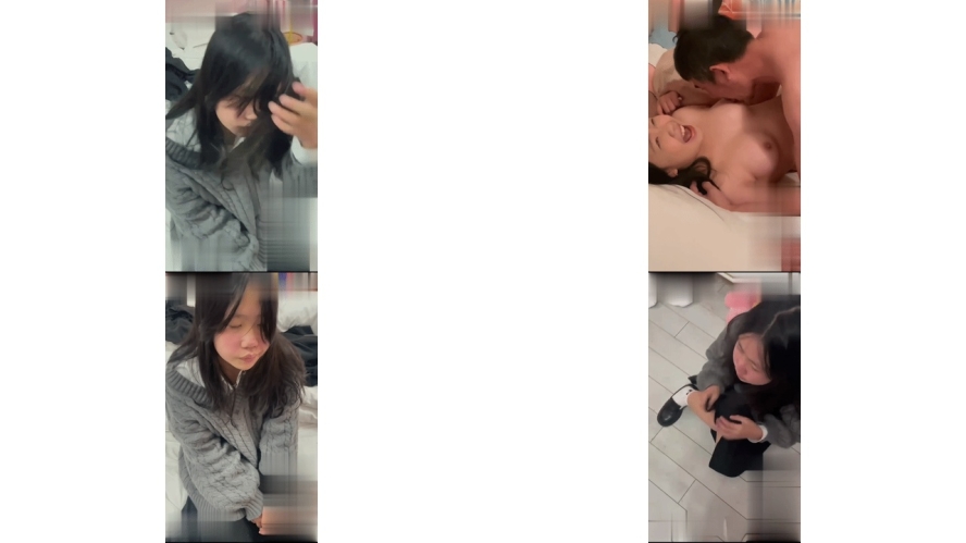 吃瓜霸凌何时休 被疯狂扇耳光，脱光衣服被人一顿无套猛操，好象还操开心了，靠34