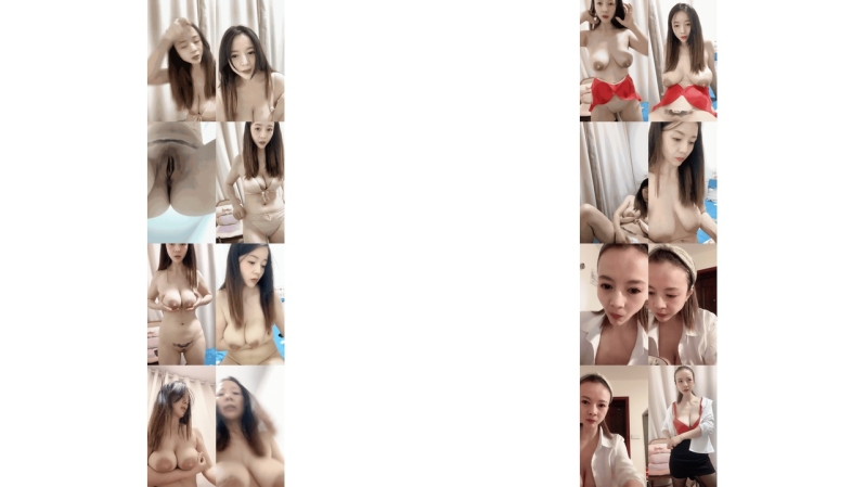 水水的小师妹小姐姐喜笑颜开，肤白貌美奶子软嫩又大，抠穴抽插，花样不断翻新，85