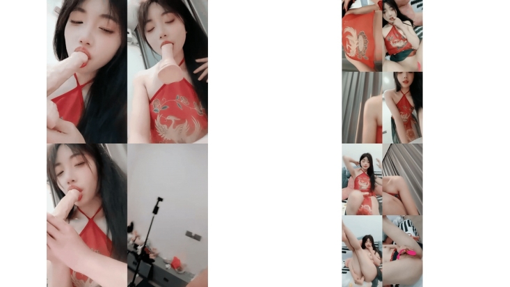 小夭白虎极品嫩小穴，隔着内裤揉穴，撑的鼓鼓的小穴很爽80