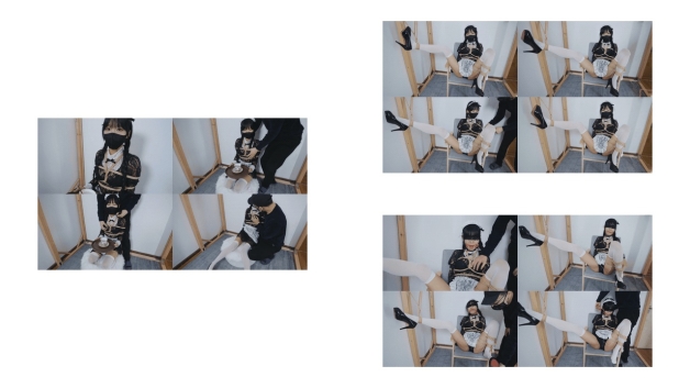 冷与贝】女仆训练之干扰罚跪+折腿紧缚跳D震动调教
