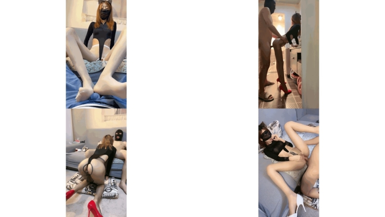高質量居家性愛直播希瓦娜女主這雙腿簡直無敵~卧室肏到客廳~各種各樣的姿勢爆操 極度誘惑