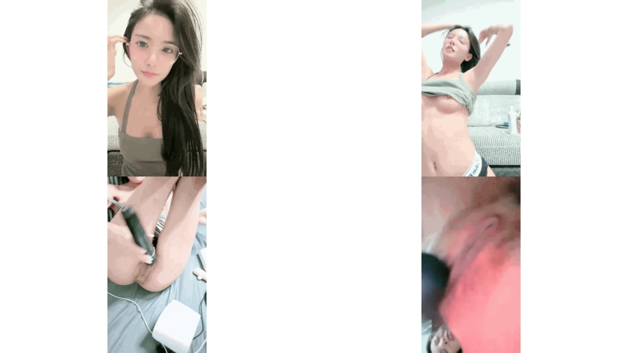 极品尤物网红女神性感极品美腿大黑牛自慰，翘起双腿震动，低低呻吟好爽，搔首弄姿[
