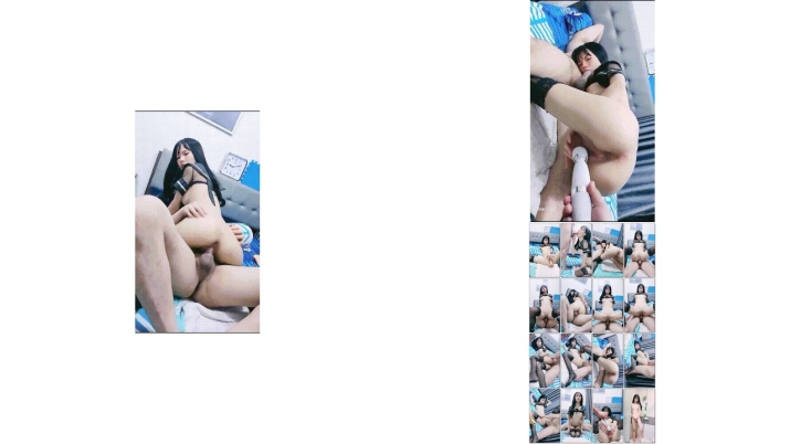 黑丝美眉 身材苗条细长腿 白虎小粉穴 上位骑乘啪啪打桩 被大哥操的淫水狂喷 娇喘不停
